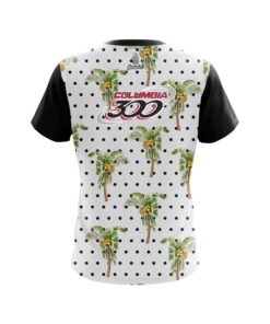 Alternative view of Columbia 300 Polka Dots Palm Trees CoolWick Bowling Jersey