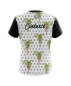 Alternative view of Signature Polka Dots Palm Trees CoolWick Bowling Jersey