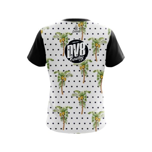 DV8 Polka Dots Palm Trees CoolWick Bowling Jersey - Image 2