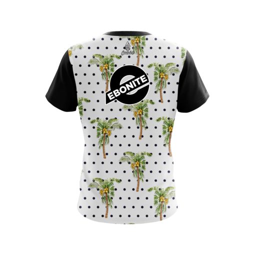 Ebonite Polka Dots Palm Trees CoolWick Bowling Jersey - Image 2