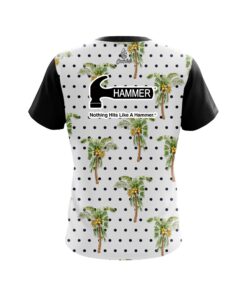 Alternative view of Hammer Polka Dots Palm Trees CoolWick Bowling Jersey