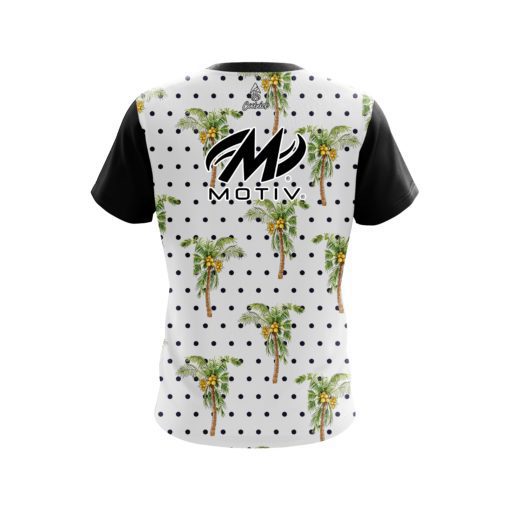 Motiv Polka Dots Palm Trees CoolWick Bowling Jersey - Image 2