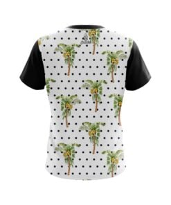 Alternative view of Plain Polka Dots Palm Trees CoolWick Bowling Jersey