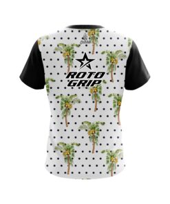 Alternative view of Roto Grip Polka Dots Palm Trees CoolWick Bowling Jersey
