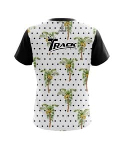 Alternative view of Track Polka Dots Palm Trees CoolWick Bowling Jersey