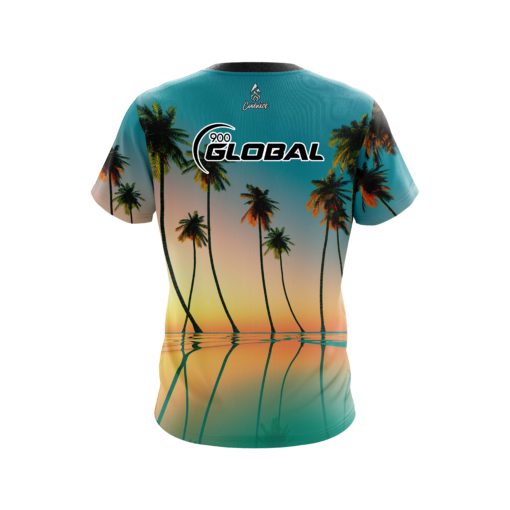 900 Global Reflections Palm Trees CoolWick Bowling Jersey - Image 2
