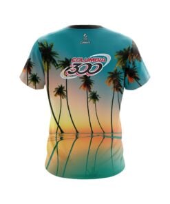 Alternative view of Columbia 300 Reflection Palm Trees CoolWick Bowling Jersey