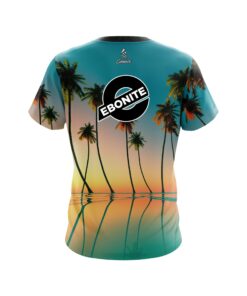 Alternative view of Ebonite Reflection Palm Trees CoolWick Bowling Jersey