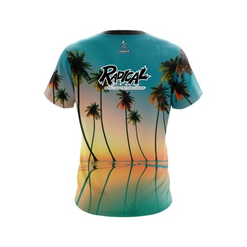 Radical Reflection Palm Trees CoolWick Bowling Jersey - Image 2