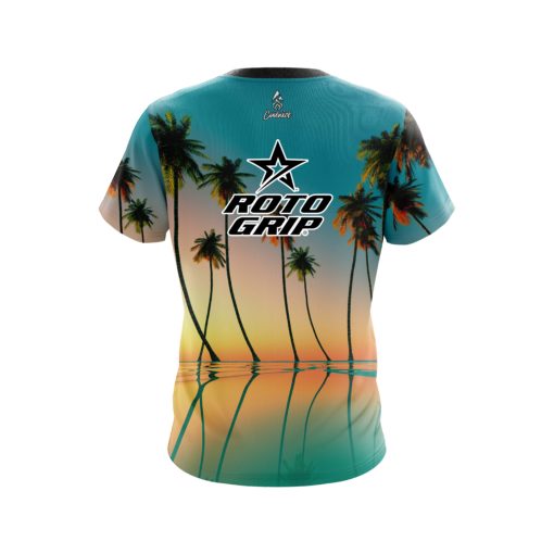Roto Grip Reflection Palm Trees CoolWick Bowling Jersey - Image 2