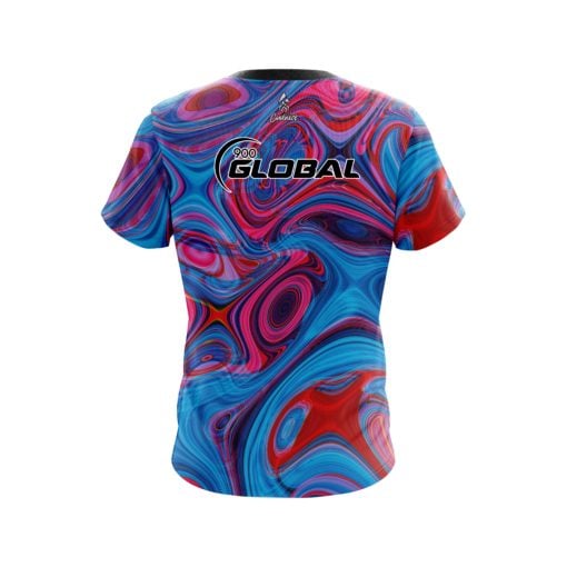 900 Global Red Pink Hallucinate CoolWick Bowling Jersey - Image 2