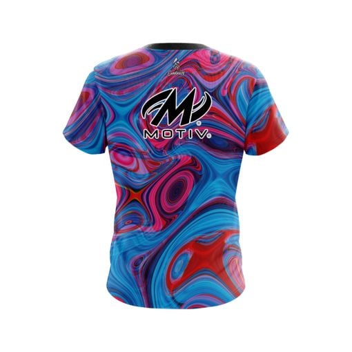Motiv Red Pink Hallucinate CoolWick Bowling Jersey - Image 2