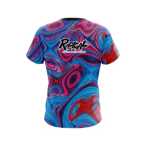 Radical Red Pink Hallucinate CoolWick Bowling Jersey - Image 2