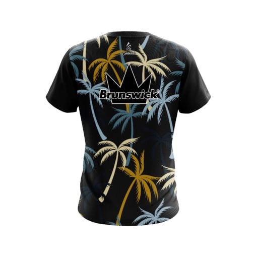 Brunswick Neutral Palm Trees Coolwick Bowling Jersey - Image 2