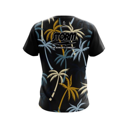 Storm Neutral Palm Trees CoolWick Bowling Jersey - Image 2
