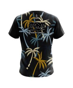 Alternative view of Storm Neutral Palm Trees CoolWick Bowling Jersey