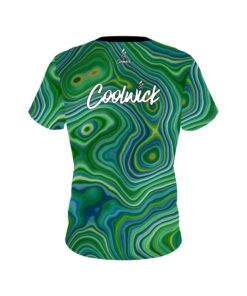 Alternative view of Signature Green Hallucinate CoolWick Bowling Jersey