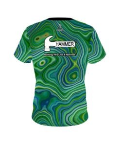Alternative view of Hammer Green Hallucinate CoolWick Bowling Jersey