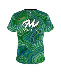 Alternative view of Motiv Green Hallucinate CoolWick Bowling Jersey