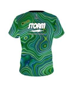 Alternative view of Storm Green Hallucinate CoolWick Bowling Jersey