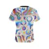 900 Global Rainbow Hallucinate CoolWick Bowling Jersey - Image 2