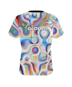 Alternative view of 900 Global Rainbow Hallucinate CoolWick Bowling Jersey