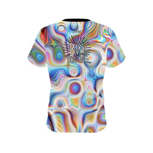 Big Bowling Rainbow Hallucinate CoolWick Bowling Jersey - Image 2