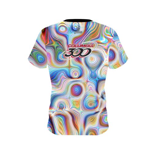 Columbia 300 Rainbow Hallucinate CoolWick Bowling Jersey - Image 2