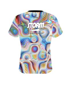 Alternative view of Storm Rainbow Hallucinate CoolWick Bowling Jersey