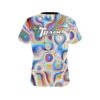 Track Rainbow Hallucinate CoolWick Bowling Jersey - Image 2