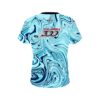 Columbia 300 Blue Hallucinate CoolWick Bowling Jersey - Image 2