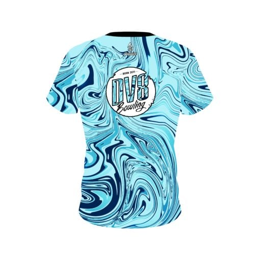 DV8 Blue Hallucinate CoolWick Bowling Jersey - Image 2