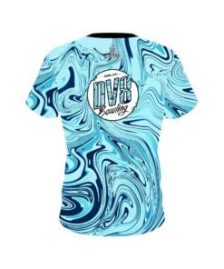 Alternative view of DV8 Blue Hallucinate CoolWick Bowling Jersey