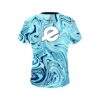 Ebonite Blue Hallucinate CoolWick Bowling Jersey - Image 2
