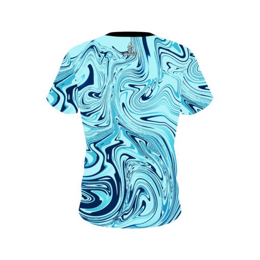 Plain Blue Hallucinate CoolWick Bowling Jersey - Image 2