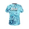 Radical Blue Hallucinate CoolWick Bowling Jersey - Image 2