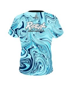 Alternative view of Radical Blue Hallucinate CoolWick Bowling Jersey