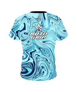 Alternative view of Roto Grip Blue Hallucinate CoolWick Bowling Jersey