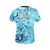 Track Blue Hallucinate CoolWick Bowling Jersey - Image 2