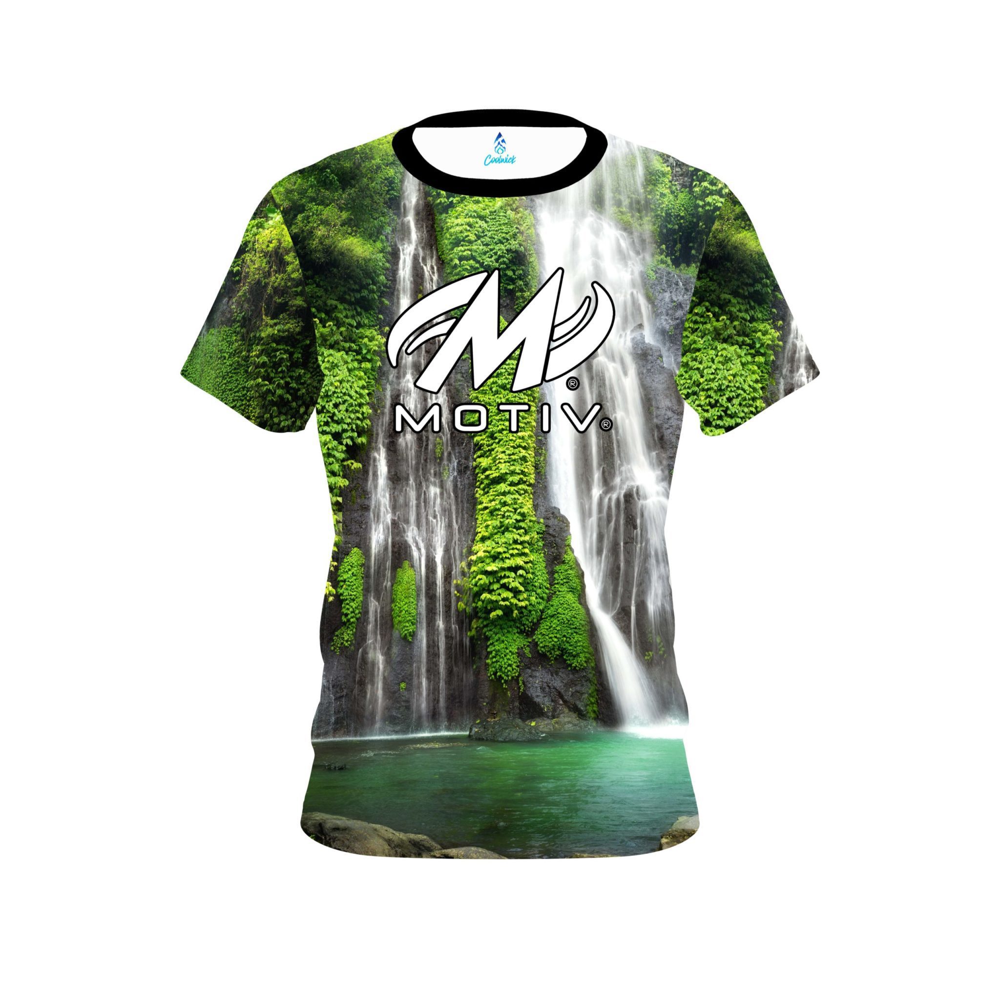 Motiv Jungle Waterfall CoolWick Bowling Jersey