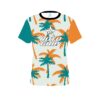 Roto Grip Teal Orange Palm Trees CoolWick Bowling Jersey
