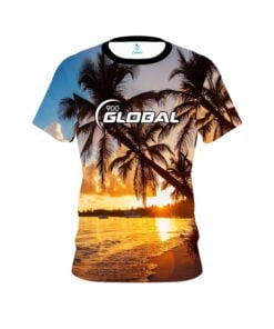 900 Global Sunset Palm Trees CoolWick Bowling Jersey