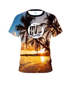 DV8 Sunset Palm Trees CoolWick Bowling Jersey