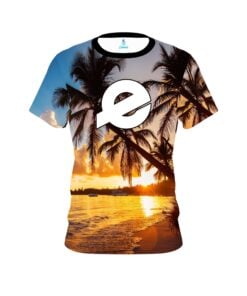 Ebonite Sunset Palm Trees CoolWick Bowling Jersey
