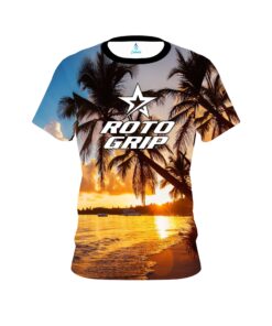 Roto Grip Sunset Palm Trees CoolWick Bowling Jersey