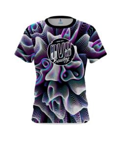 DV8 Black White Hallucinate CoolWick Bowling Jersey