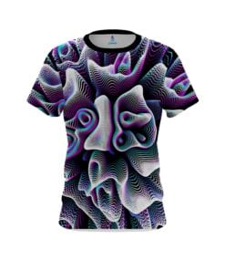 Plain Black White Hallucinate CoolWick Bowling Jersey