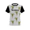 900 Global Polka Dot Palm Trees CoolWick Bowling Jersey