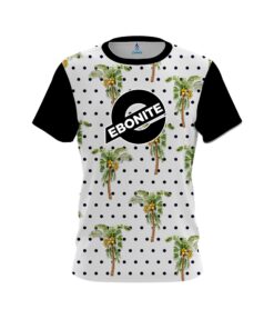 Ebonite Polka Dots Palm Trees CoolWick Bowling Jersey