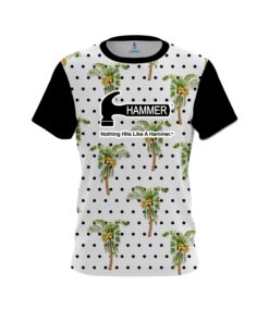 Hammer Polka Dots Palm Trees CoolWick Bowling Jersey